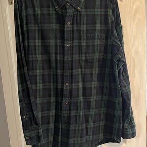 Men's Green Plaid Shirt